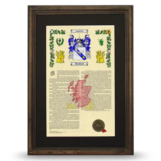 Moorhead Deluxe Armorial Framed - Brown