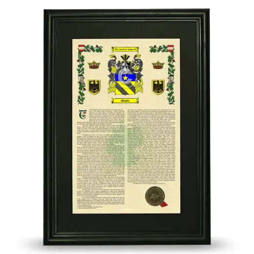 Mooss Deluxe Armorial Framed - Black