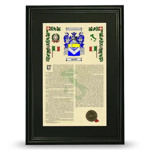 Morèlli Deluxe Armorial Framed - Black
