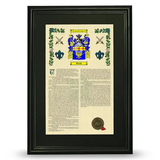 Morais Deluxe Armorial Framed - Black