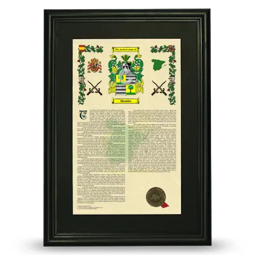 Morales Deluxe Armorial Framed - Black