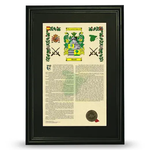 Morali Deluxe Armorial Framed - Black