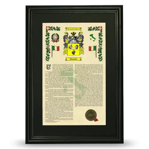 Morando Deluxe Armorial Framed - Black