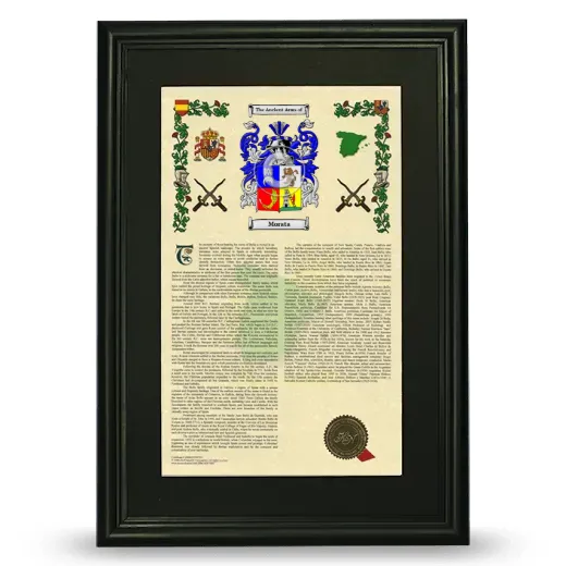 Morata Deluxe Armorial Framed - Black