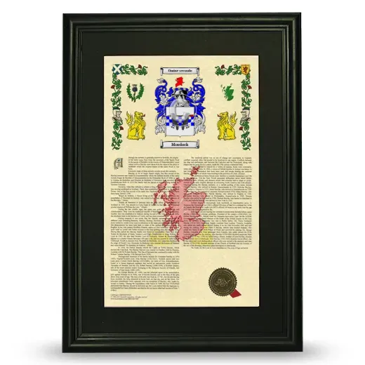 Mordock Deluxe Armorial Framed - Black