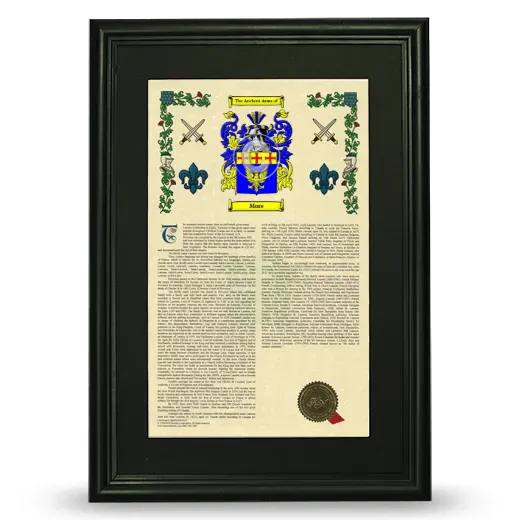 More Deluxe Armorial Framed - Black