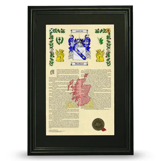Morehead Deluxe Armorial Framed - Black