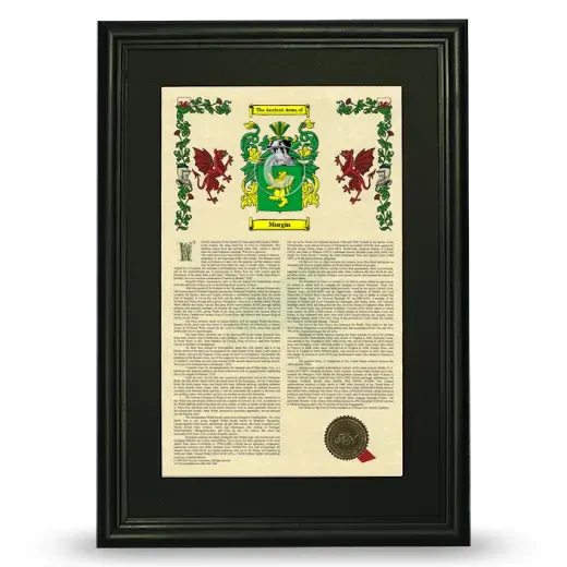 Morgin Deluxe Armorial Framed - Black