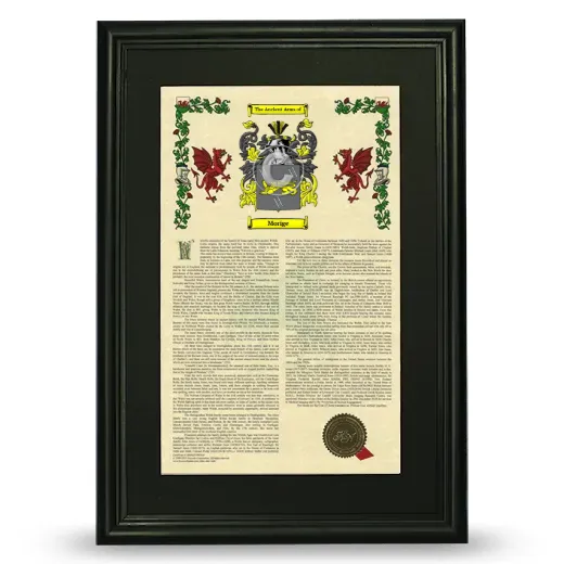Morige Deluxe Armorial Framed - Black