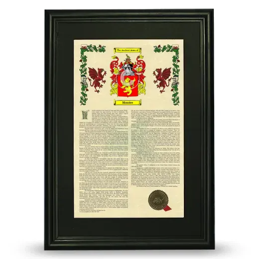 Morrice Deluxe Armorial Framed - Black