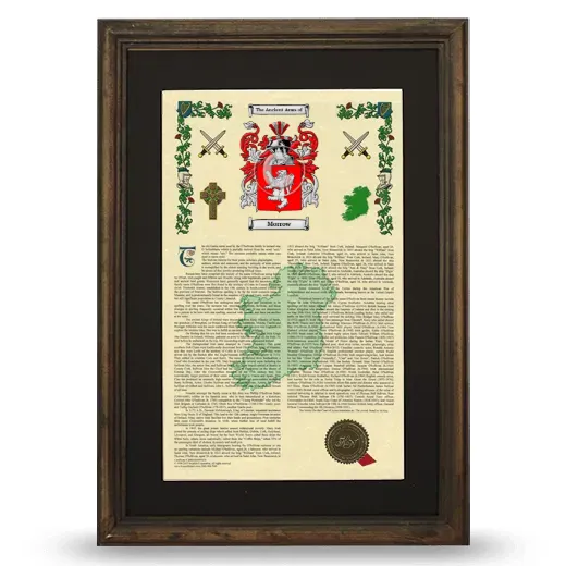 Morrow Deluxe Armorial Framed - Brown