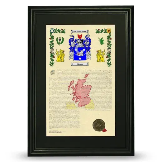 Mough Deluxe Armorial Framed - Black