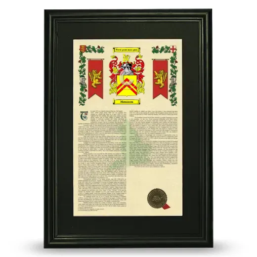 Mounson Deluxe Armorial Framed - Black