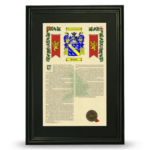 Mountin Deluxe Armorial Framed - Black