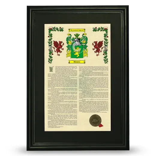 Mouren Deluxe Armorial Framed - Black
