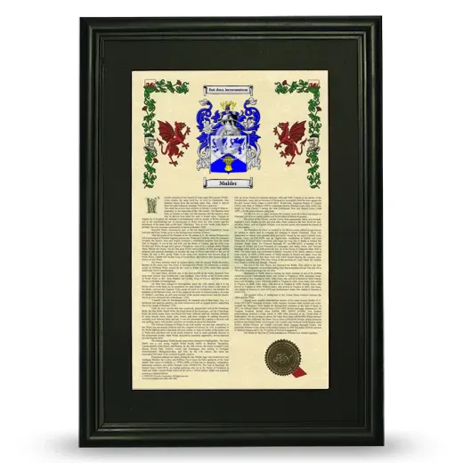 Mulder Deluxe Armorial Framed - Black