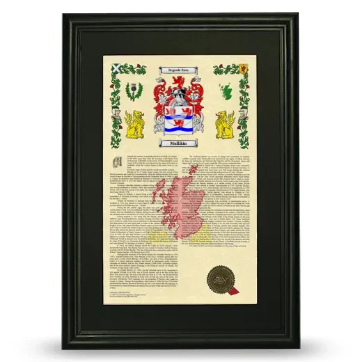 Mullikin Deluxe Armorial Framed - Black