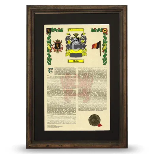 Mullin Deluxe Armorial Framed - Brown