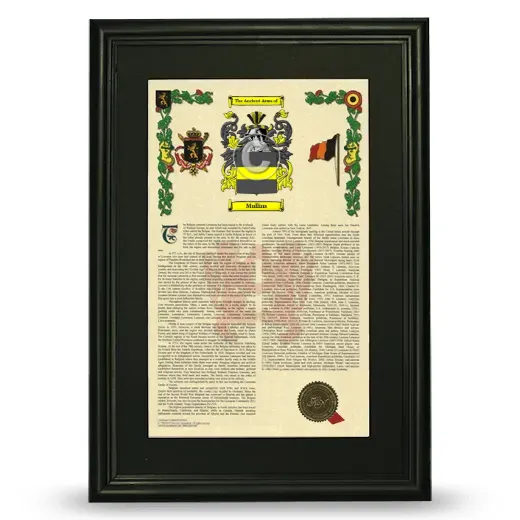 Mullins Deluxe Armorial Framed - Black