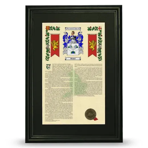 Munot Deluxe Armorial Framed - Black