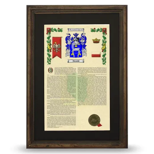 Muraski Deluxe Armorial Framed - Brown