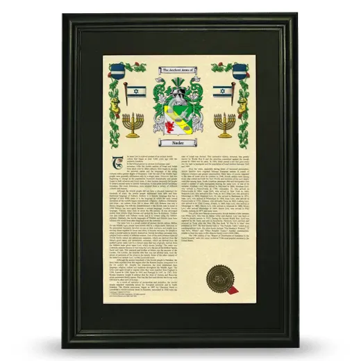 Nader Deluxe Armorial Framed - Black