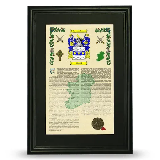 Nagell Deluxe Armorial Framed - Black