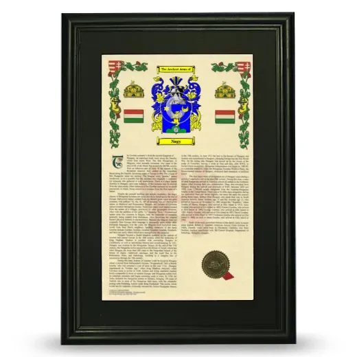 Nagy Deluxe Armorial Framed - Black