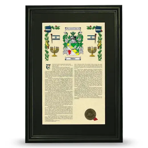 Naher Deluxe Armorial Framed - Black