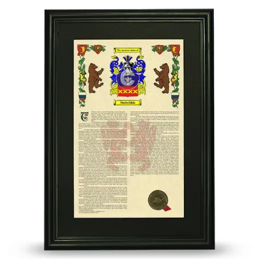 Narischkin Deluxe Armorial Framed - Black