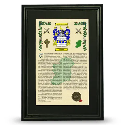 Naugle Deluxe Armorial Framed - Black