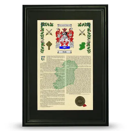 Neals Deluxe Armorial Framed - Black