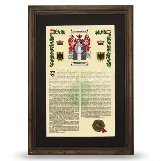 Neckermann Deluxe Armorial Framed - Brown