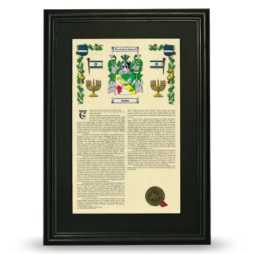 Neder Deluxe Armorial Framed - Black