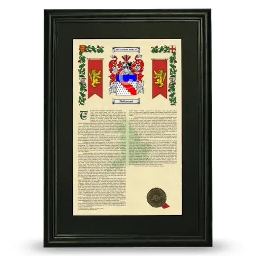 Nethercut Deluxe Armorial Framed - Black