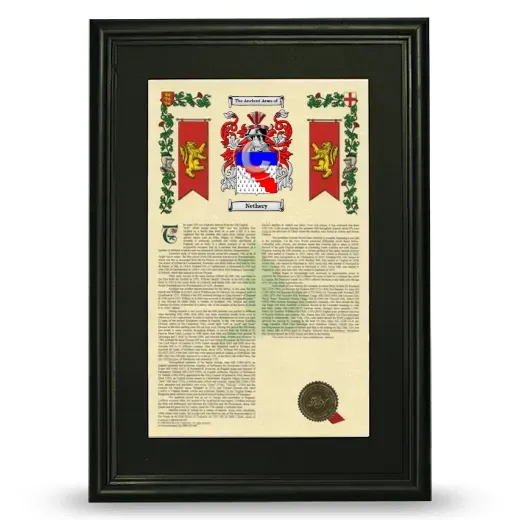 Nethery Deluxe Armorial Framed - Black