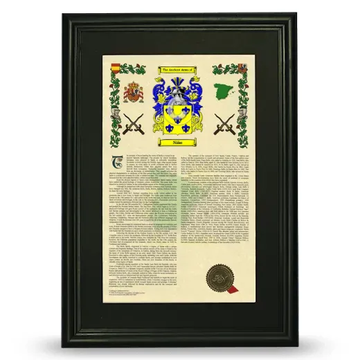 Niño Deluxe Armorial Framed - Black