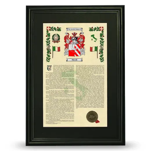 Niccoli Deluxe Armorial Framed - Black