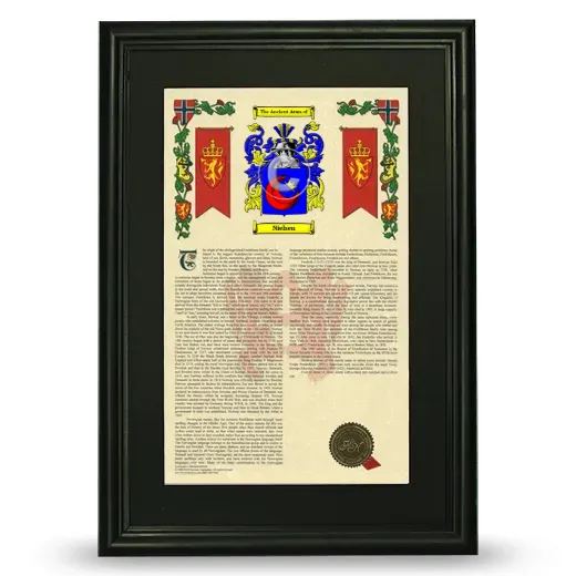 Nielsen Deluxe Armorial Framed - Black