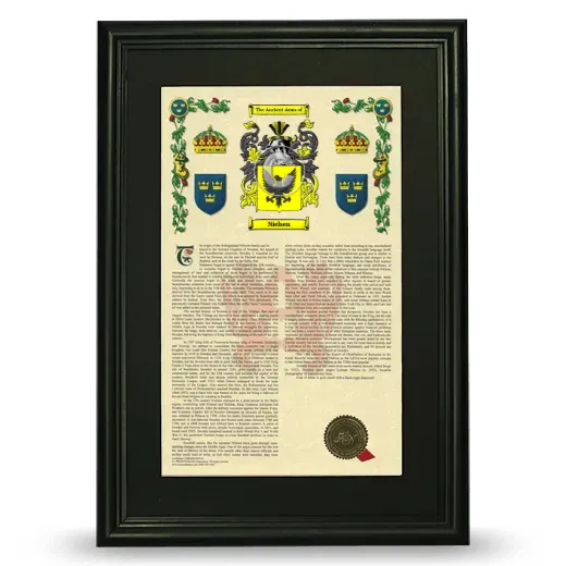 Nielsen Deluxe Armorial Framed - Black