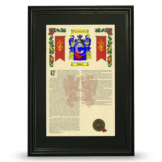 Nilssen Deluxe Armorial Framed - Black