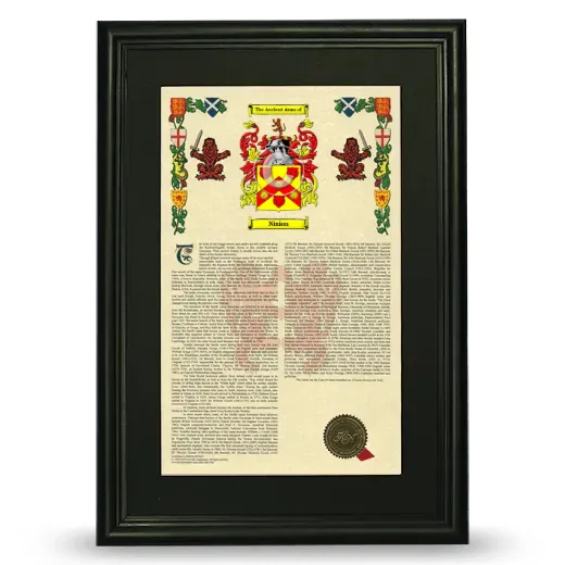 Nixion Deluxe Armorial Framed - Black