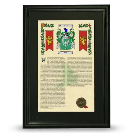 Nob Deluxe Armorial Framed - Black