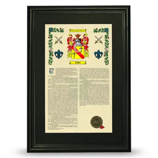 Noblet Deluxe Armorial Framed - Black