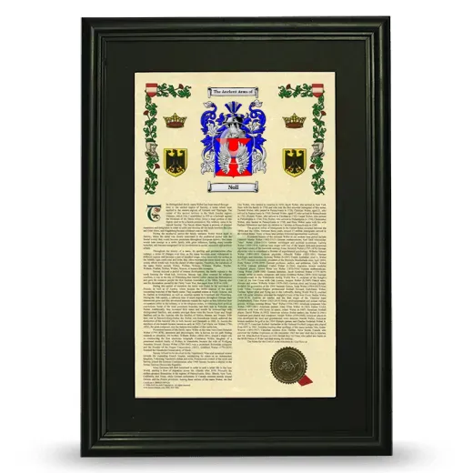 Noll Deluxe Armorial Framed - Black