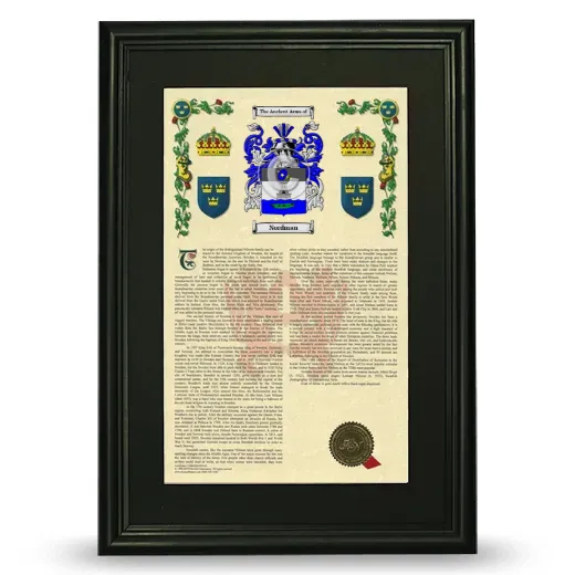 Nordman Deluxe Armorial Framed - Black