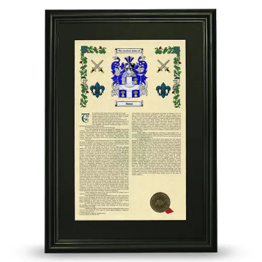 Noue Deluxe Armorial Framed - Black