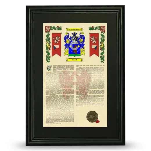 Nowak Deluxe Armorial Framed - Black