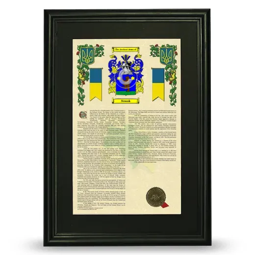 Nowak Deluxe Armorial Framed - Black