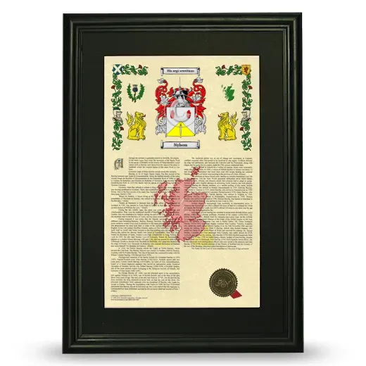 Nylson Deluxe Armorial Framed - Black